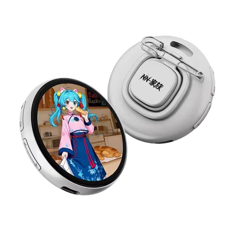 Badge Électronique NIKKO - Broche Numérique Tactile 1,8" pour Cosplay