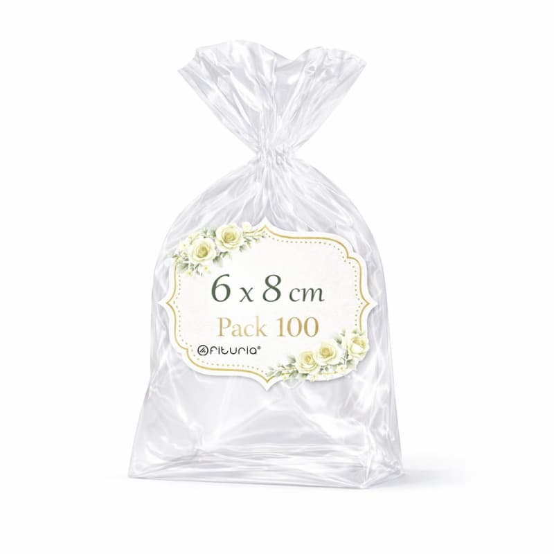 Sachets Cellophane Transparents Ofituria - 100 Sacs pour Bonbons et Cadeaux