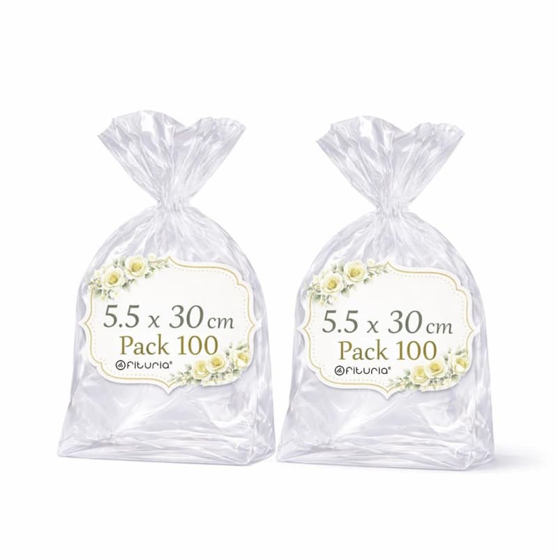 Sachets Cellophane Transparents Ofituria - 200 Sacs pour Emballages Élégants