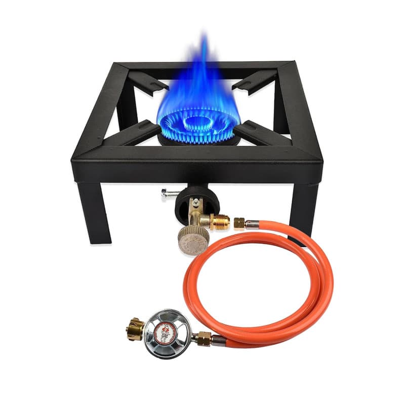 Réchaud de Camping Portable hzexun - Brûleur à Gaz 6KW pour Randonnée et Pique-nique