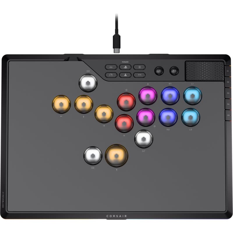 Manette sans fil Corsair Novablade Pro avec Éclairage RGB et 15 Boutons