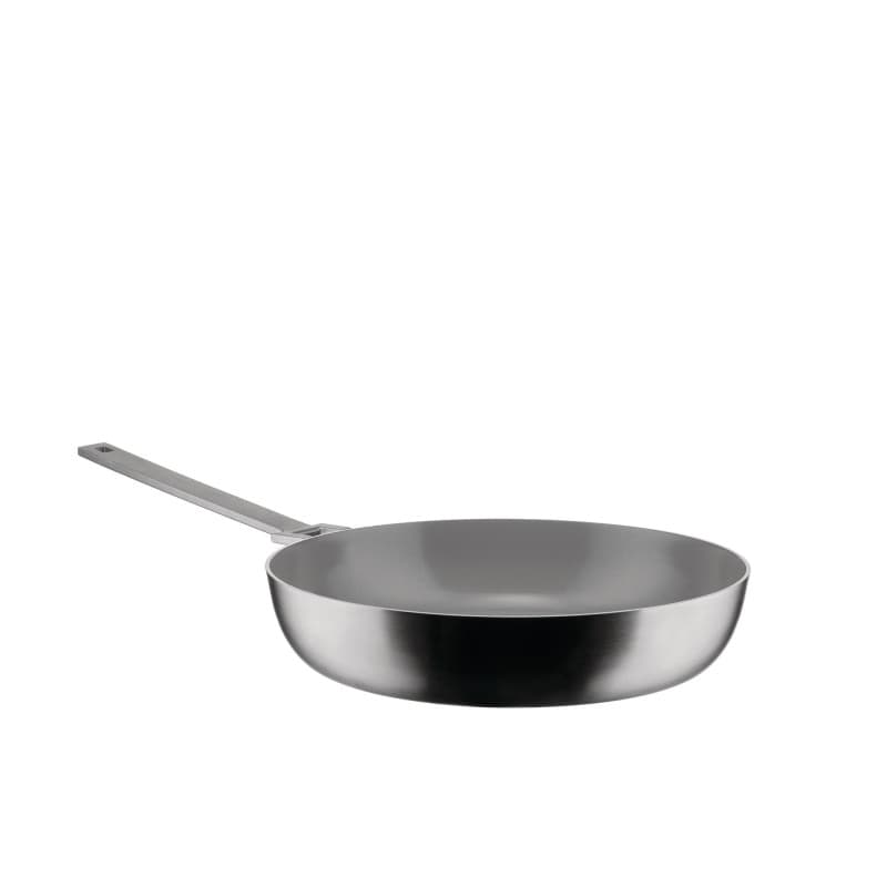 Poêle Haute Alessi Convivio 28 cm en Acier Inoxydable avec Revêtement Céramique