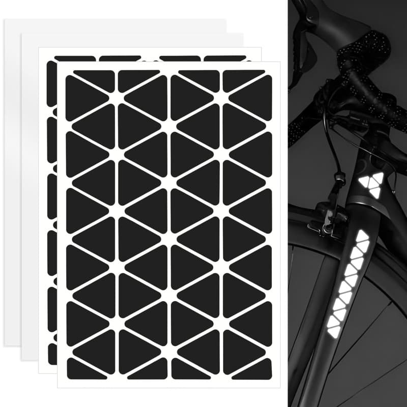 Kit d'Autocollants Réfléchissants Duoleimi pour Vélo et Moto