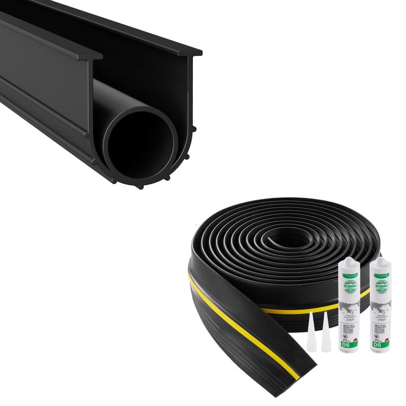 Kit de Joint de Porte de Garage VEVOR - 6 m en PVC Résistant aux Intempéries