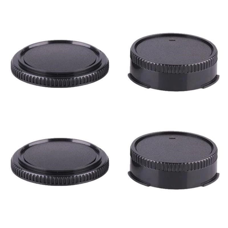 Lot de 2 Capuchons Arrière pour Objectifs Canon FD et FL - Protection Optimale
