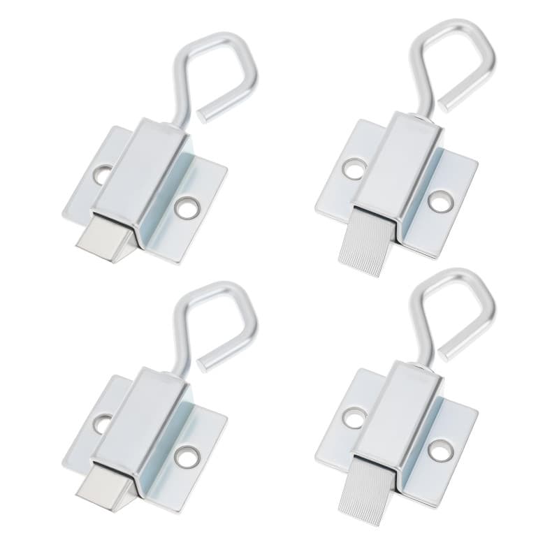 Lot de 4 loquets à ressort pour portes et clôtures - SG Store