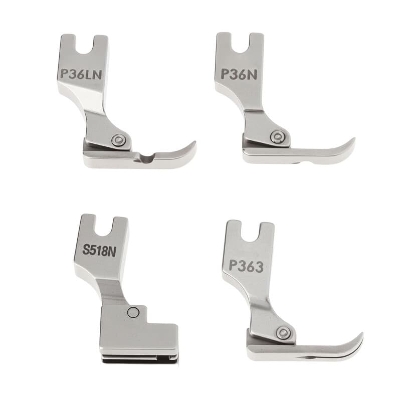 Lot de 4 Pieds-de-biche pour Fermeture Éclair eMagTech - Compatible BROTHER et SINGER
