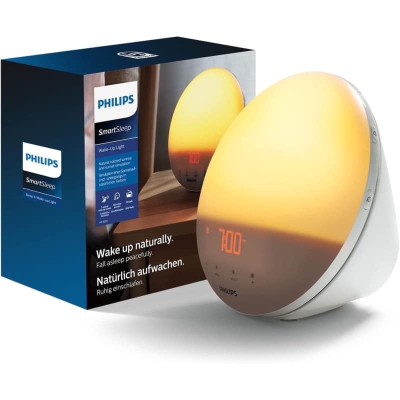 Réveil Lumière Philips avec Simulation du Lever de Soleil et Sons Naturels