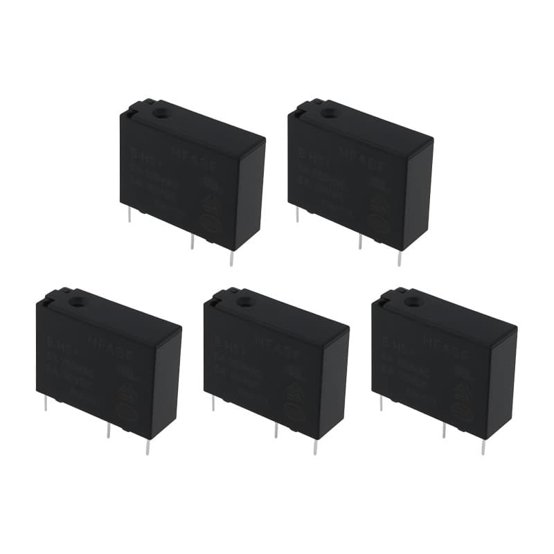 Relais d'impression EMSea HF46F-5-HS1 - 5 A 250 V - 4 Broches - 5 Pièces