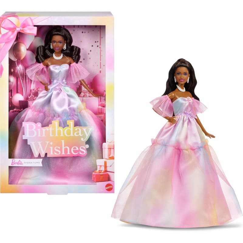 Poupée Barbie® Signature Joyeux Anniversaire - Robe Arc-en-Ciel Pastel