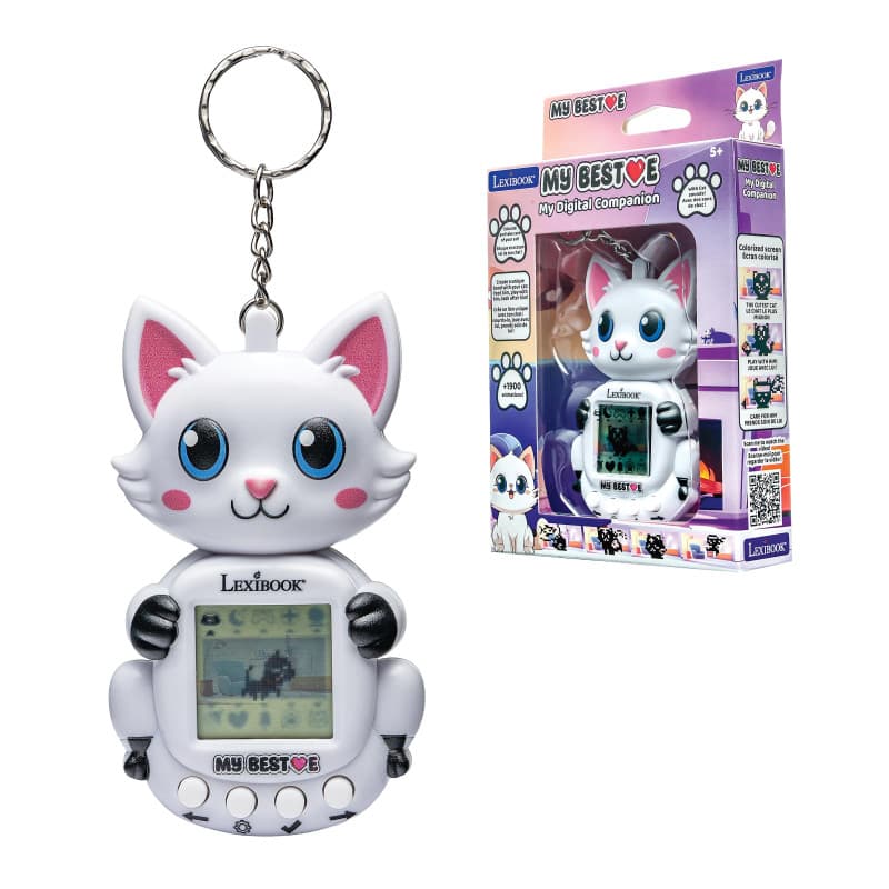 Lexibook Console My Best-E® Chat - Animal Virtuel Portable avec 1900 Animations