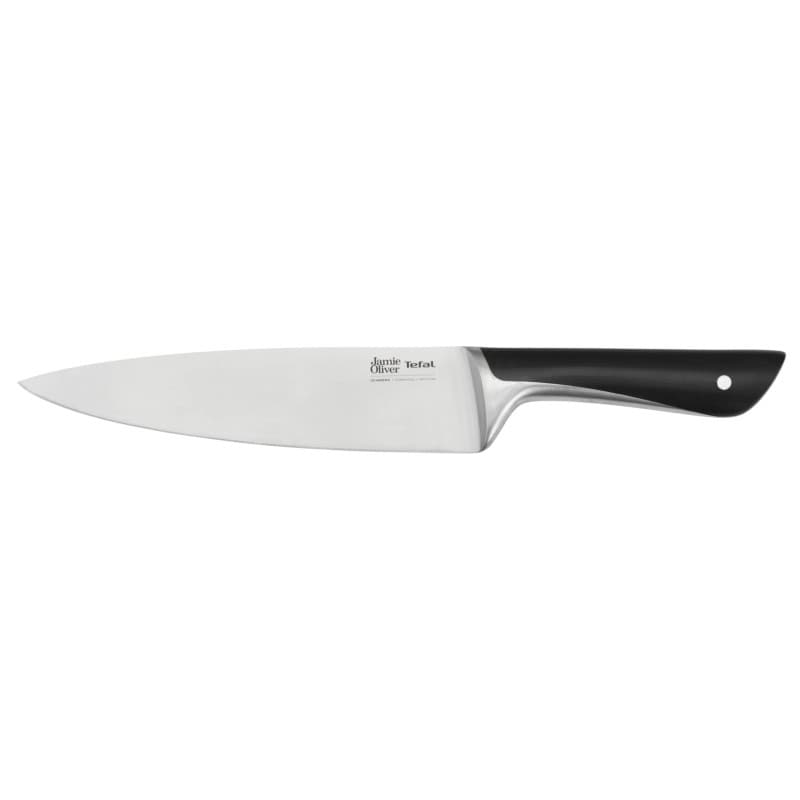 Couteau de Chef Tefal Jamie Oliver 20 cm - Acier Inoxydable Noir