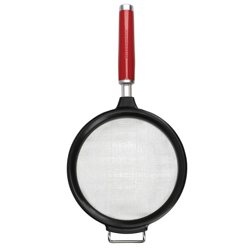 Passoire en Inox Ultra Fine KitchenAid - Rouge Cerise et Noir