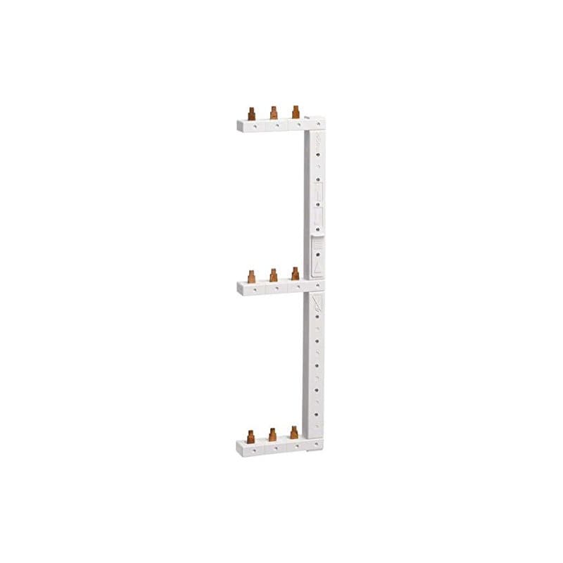 Rail de phase Hager KCL368R 3P Vertical 3 Rangées Blanc