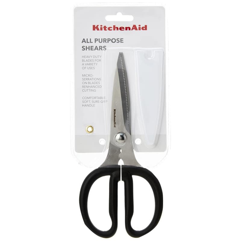 Ciseaux Multi Tâches en Inox KitchenAid avec Cache Lames - Noir