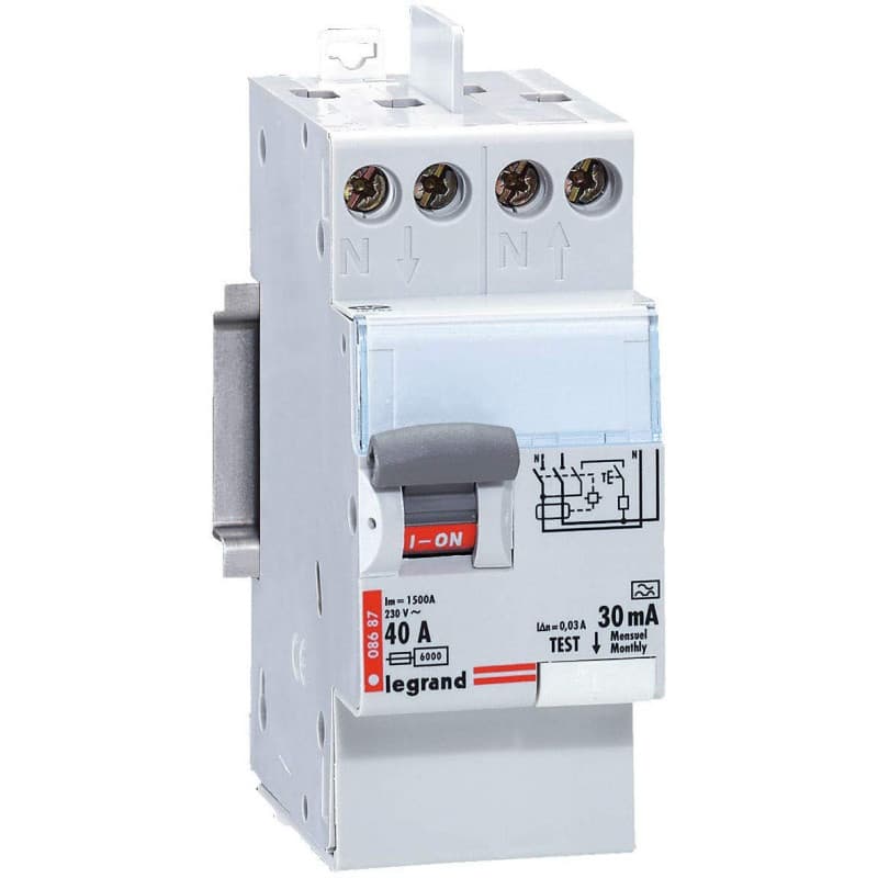 Interrupteur Différentiel Bipolaire Legrand 40A 30mA Type A