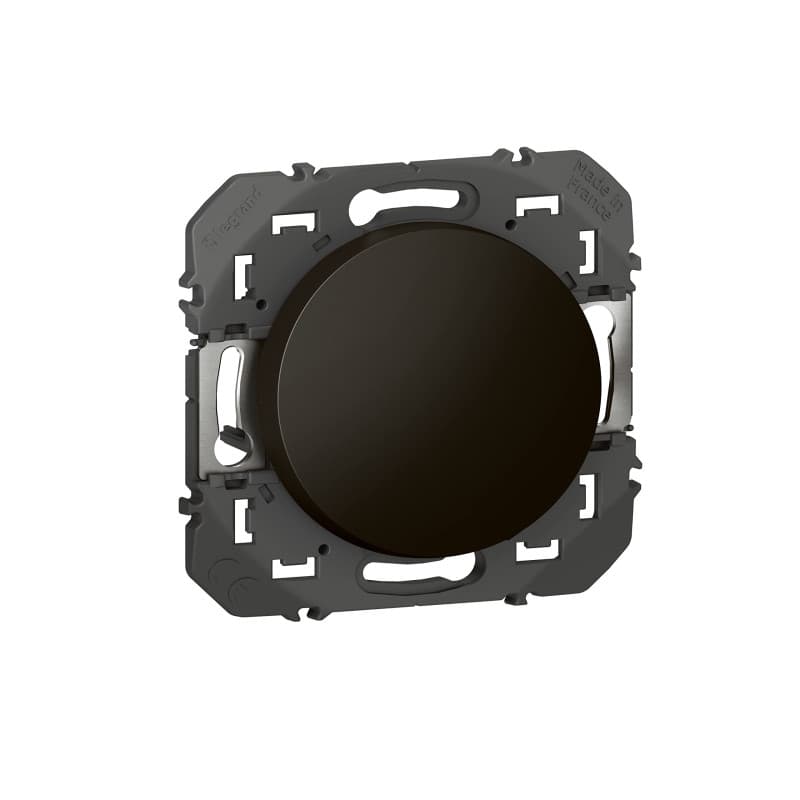 Bouton-Poussoir Noir Legrand Dooxie pour Éclairage et Sonnette