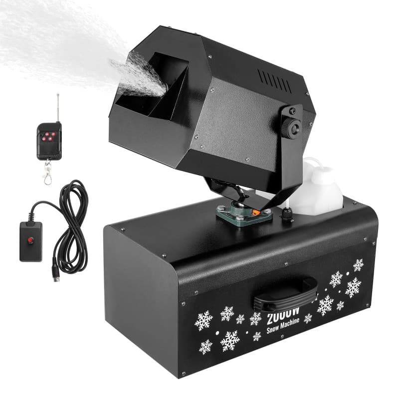 Machine à Neige VEVOR 2000 W avec Télécommande et Réservoir de 5 L