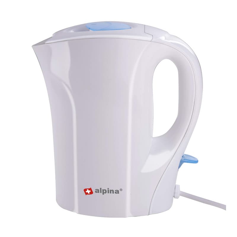 Bouilloire Électrique Alpina 1L - Système de Sécurité Intégré - Blanc