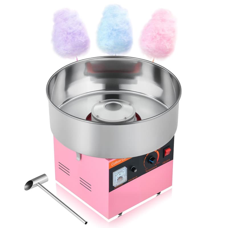 Machine à Barbe à Papa Électrique VEVOR 1000 W avec Bol en Acier Inoxydable