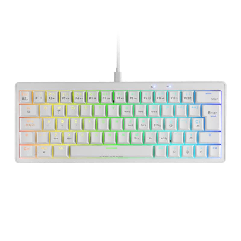 Clavier Mécanique Compact Mars Gaming MKMINIPRO - Éclairage RGB et Switch Silencieux
