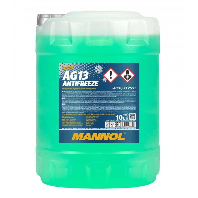 MANNOL Antigel 10L - Protection Système de Refroidissement