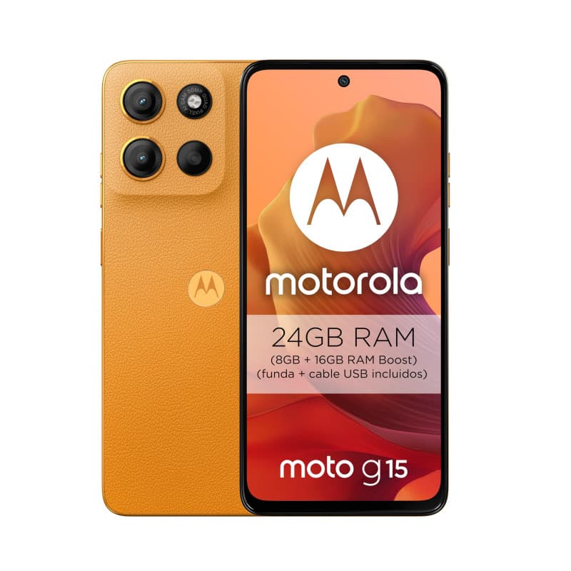 Smartphone Motorola Moto G15 - 24 Go RAM, 256 Go, Écran 6,72" FHD+
