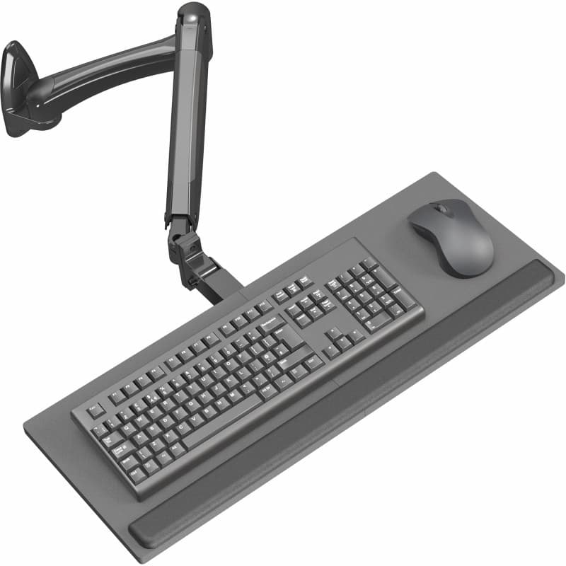 Support Mural Ergonomique pour Clavier et Souris VIVO avec Réglage Pneumatique