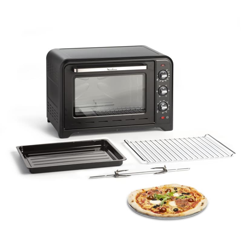 Moulinex Optimo Four Électrique 60L à Chaleur Tournante Noir