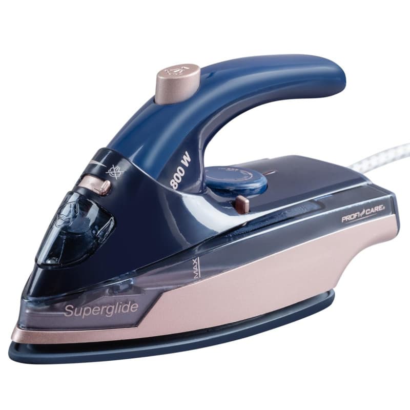 Mini Fer à Repasser de Voyage PROFI CARE 800W - Compact et Léger, Semelle Céramique