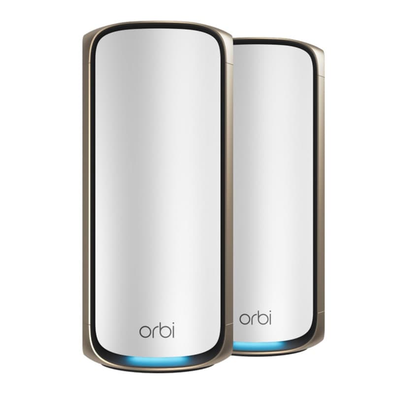 Système Mesh WiFi 7 NETGEAR Orbi - Pack de 2, Couverture 440 m², Vitesse jusqu'à 27 Gbps