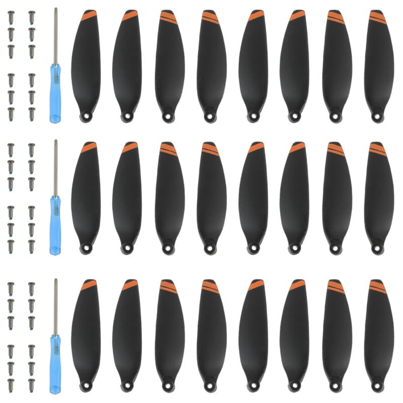 Hélices de Rechange Silencieuses pour Drone DJI Mini 2 SE - 24 Pcs avec Outils