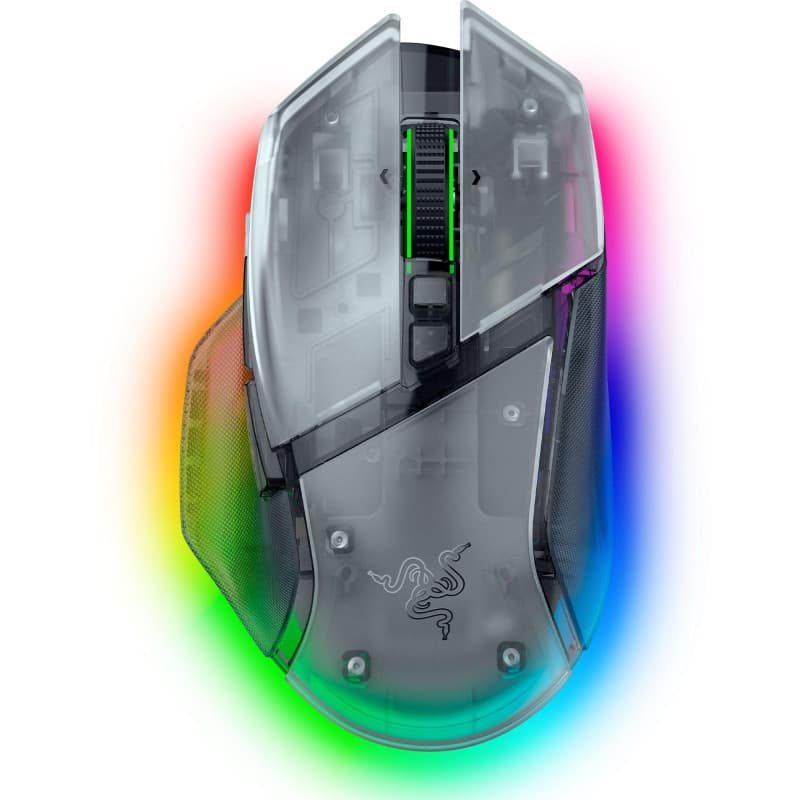 Razer Basilisk V3 Pro 35K Phantom White - Souris Gaming Ergonomique Sans Fil
