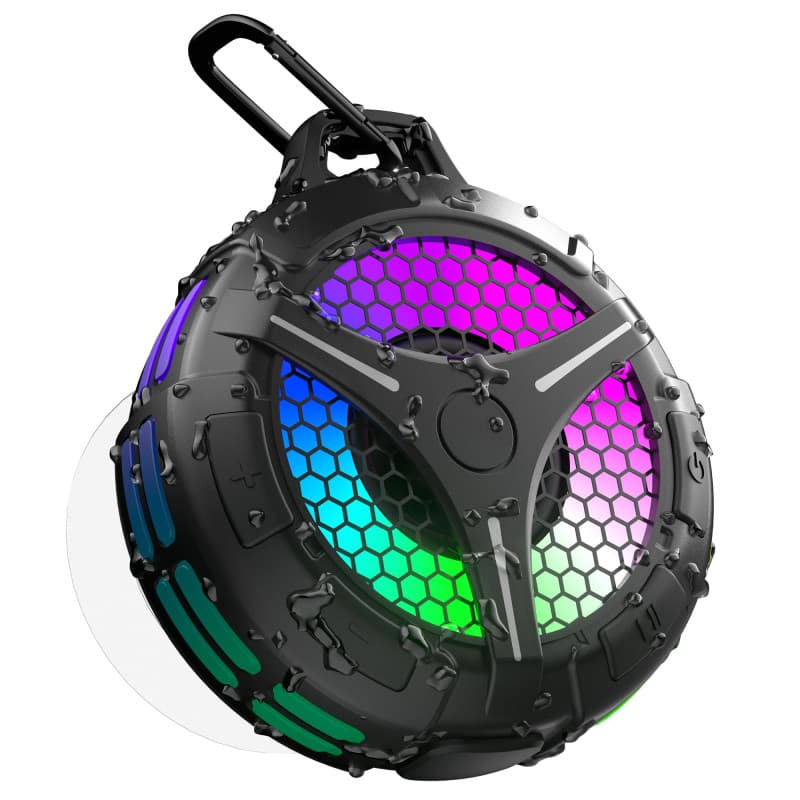 Haut-Parleur Bluetooth Étanche IPX7 avec Lumières RVB et Son Surround 360°