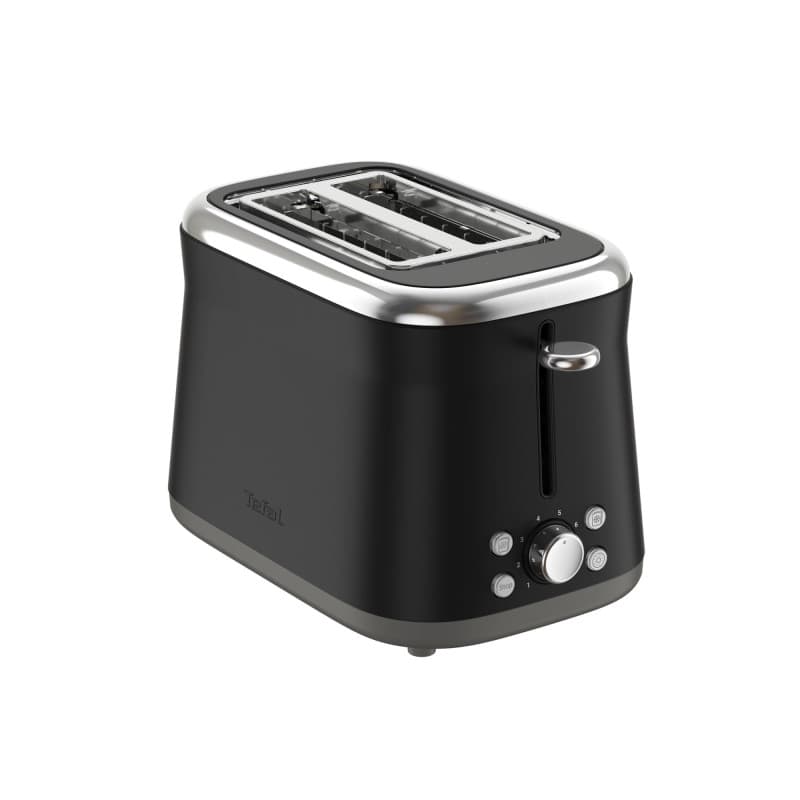 Grille-pain Tefal Collection en Acier Inoxydable Rétro - 2 Fentes avec 8 Niveaux de Dorage