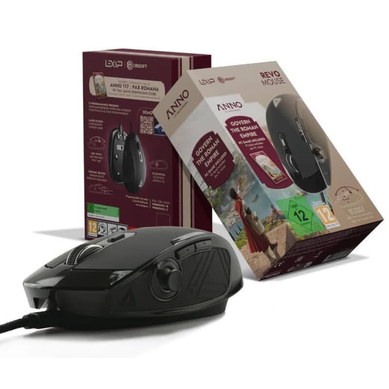 Souris Gaming Lexip Revo avec Jeu Anno 117: Pax Romana - Contrôle 3D et RGB