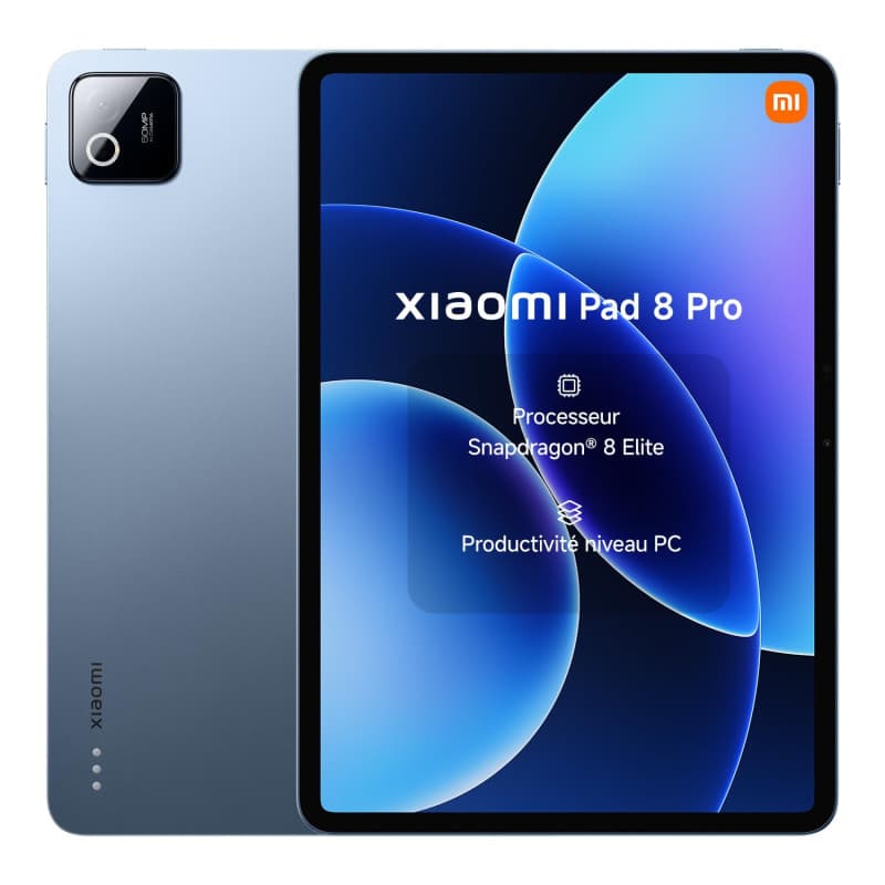 XIAOMI Pad 8 Pro - Tablette 11.2'' 12+512 Go, Snapdragon 8 Elite, Écran 3.2K 144Hz, Bleu
