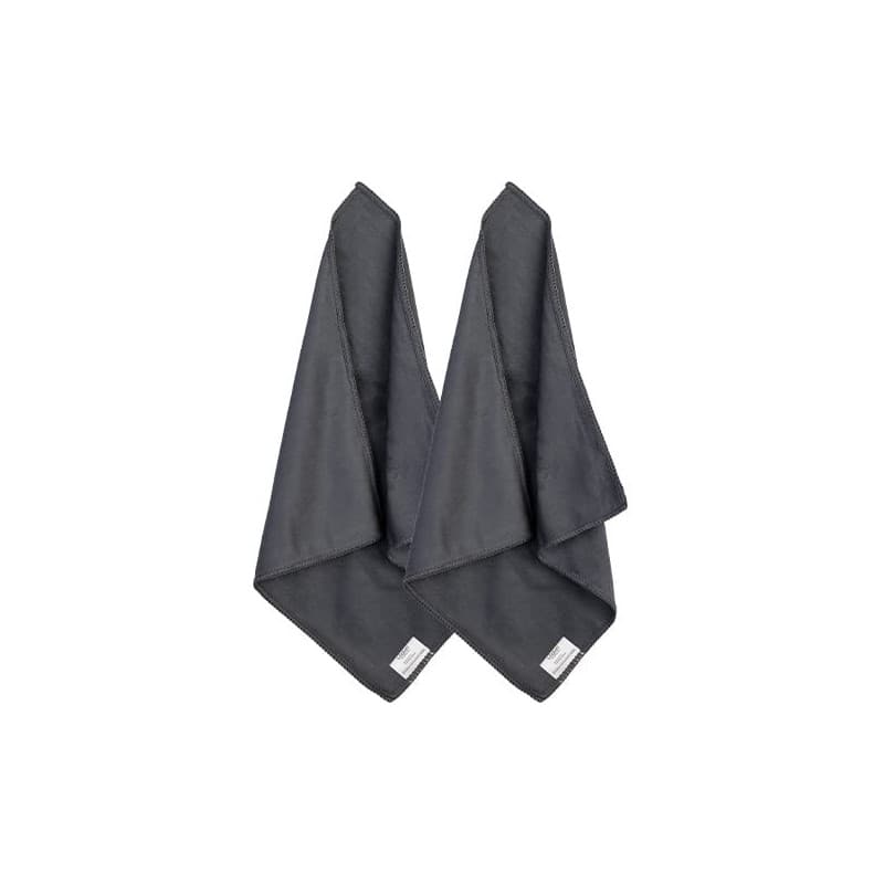 Lot de 2 Chiffons de Nettoyage Réutilisables pour Tableau Blanc - Gris
