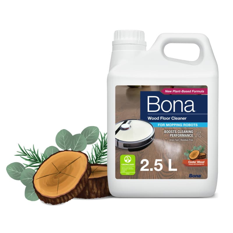 Nettoyant pour Sols en Bois Bona 2.5L - Idéal pour Robots Laveurs