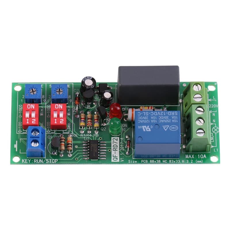 Module Minuteur Relais Temporisé AC 100-250V pour Automatisation On/Off