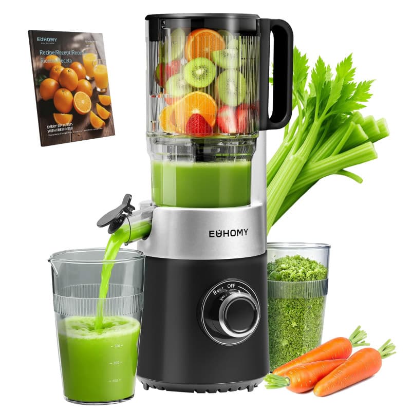 Extracteur de Jus EUHOMY avec Ouverture Large et Capacité de 1,8 L