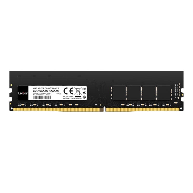 Lexar UDIMM RAM DDR4 16Go, 3200 MHz Mémoire, DRAM 288-Pin U-DIMM pour PC, Desktop, Computer, Memoire Haute Performance, Module R