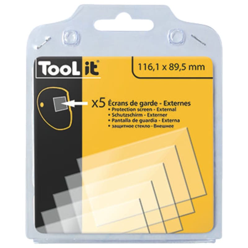 Lot de 5 Écrans Externes pour Masque de Soudage GYS Master 9/13