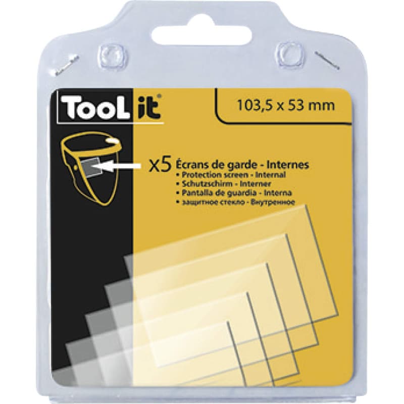 Lot de 5 Écrans Internes pour Masque de Protection Master 9/13