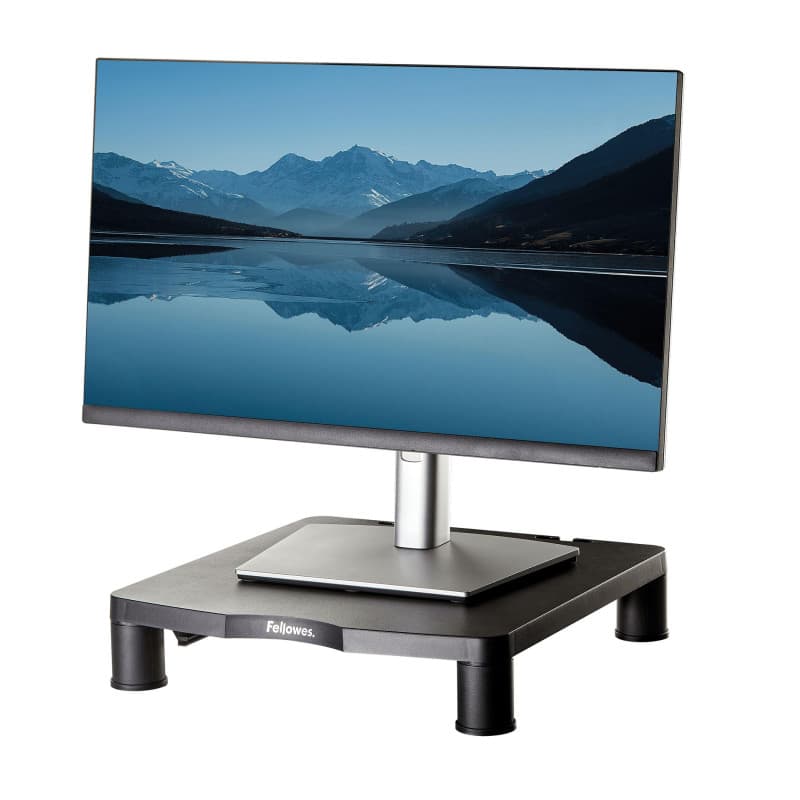 Support d'écran Fellowes Everyday Noir - Réglable et Ergonomique