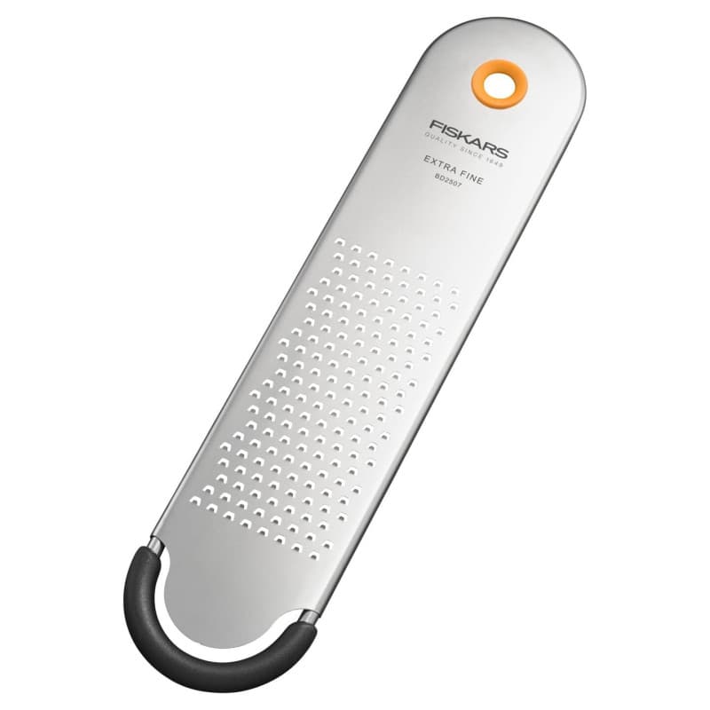 Râpe Extra Fine Fiskars Functional Form - Idéale pour Zester Citron, Gingembre et Chocolat