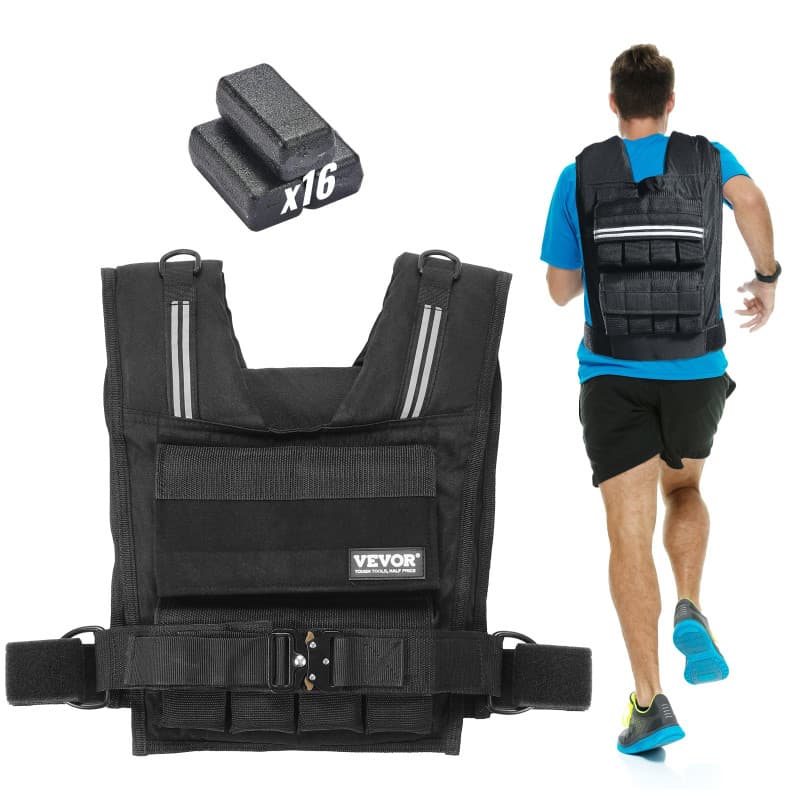 Gilet Lesté Réglable VEVOR 15,85 kg pour Entraînement et Course