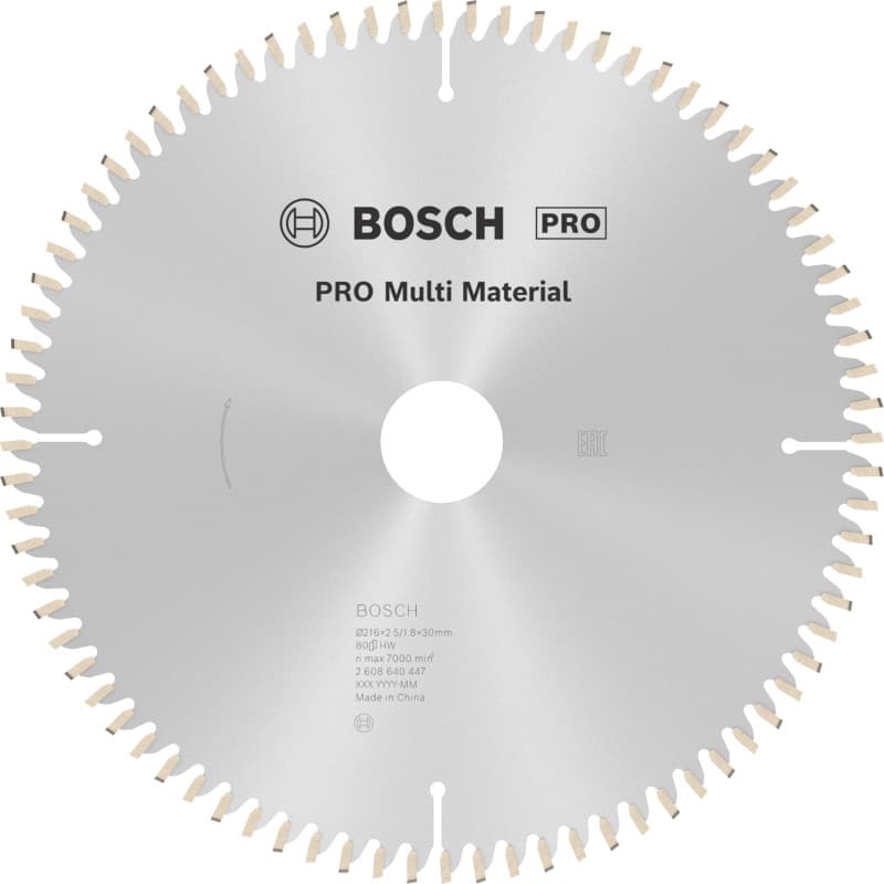 Lame de Scie Circulaire PRO Multi Matériaux Bosch - 216 mm