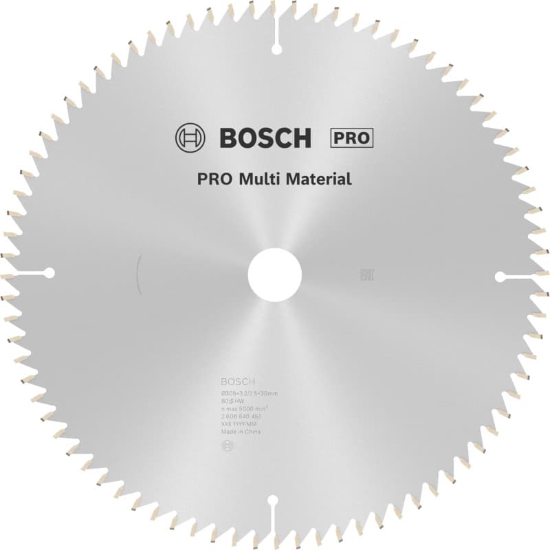 Lame de Scie Circulaire PRO Multi Matériaux Bosch pour Scies à Onglets