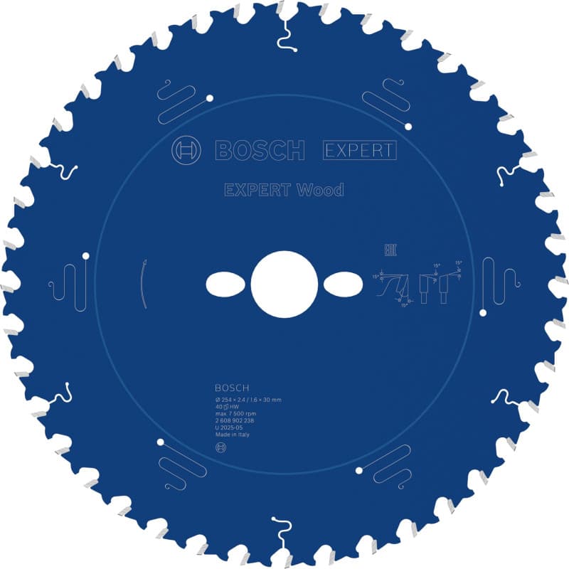 Lame de Scie Circulaire Bosch EXPERT Wood pour Scies Stationnaires - 254 mm